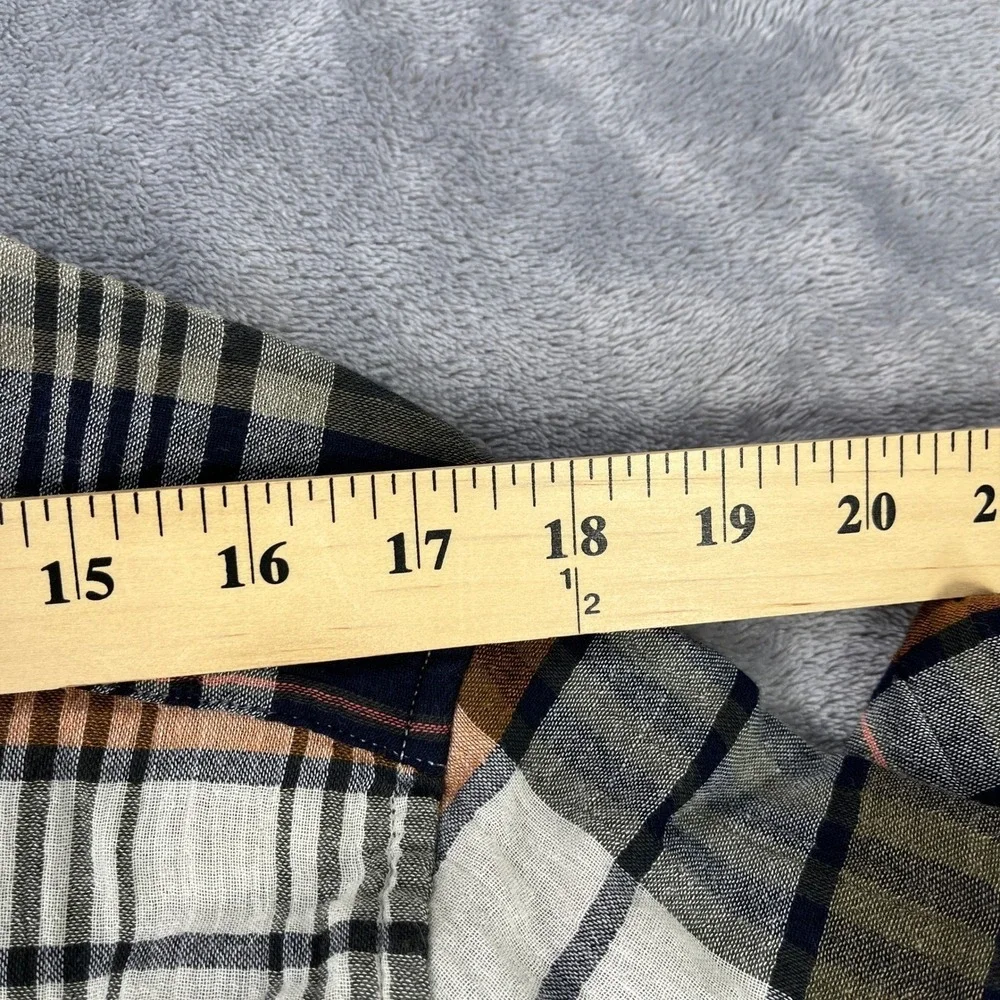 BR Plaid Shirt Mens M Multicolor Untucked Earthcore Cabin Gorpcore Layering